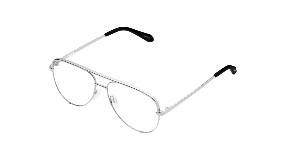 Quay High Key Large RX eyeglasses (quarter view)