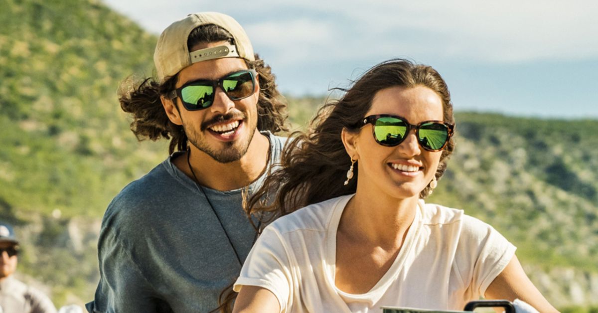 Costa Del Mar Men's Jose Pro Polarized Sunglasses Black/Green Mirrored 580G  62mm